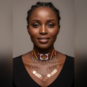 Colorful Beaded Choker Necklace